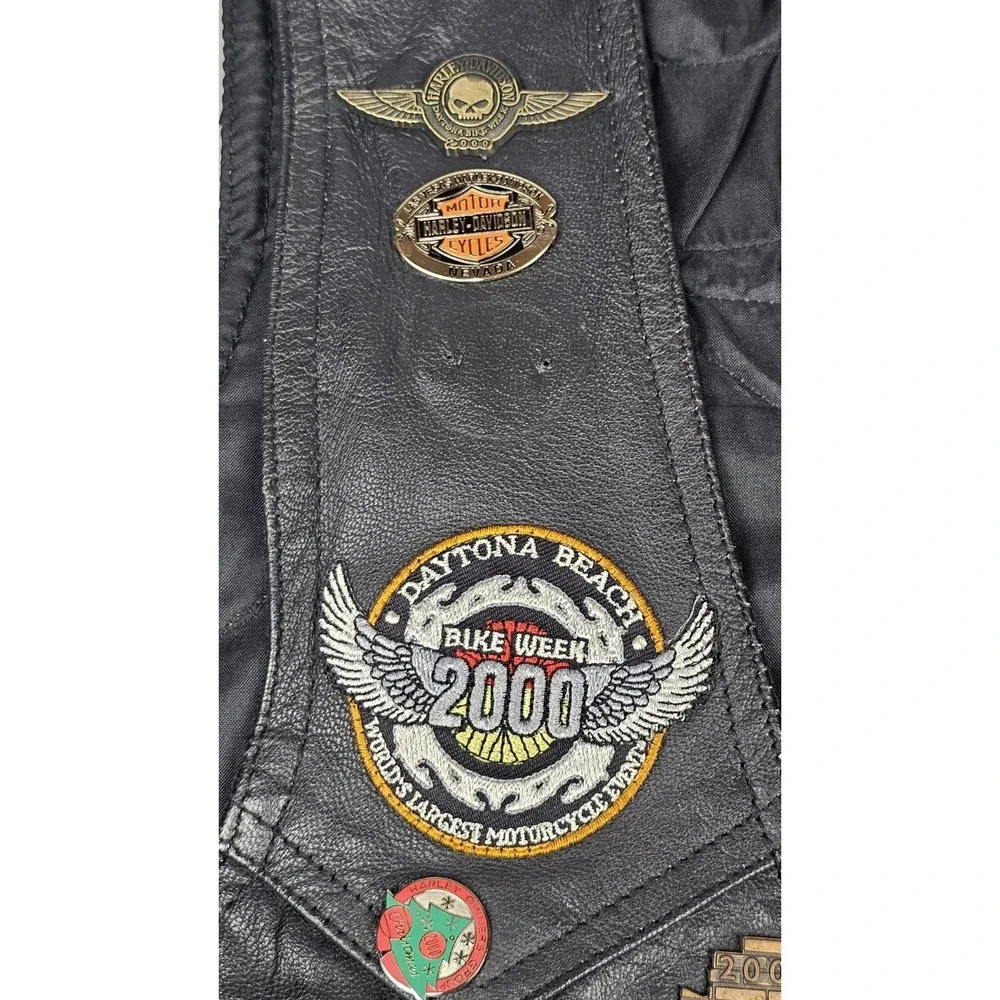 First Genuine Leather vintage harley